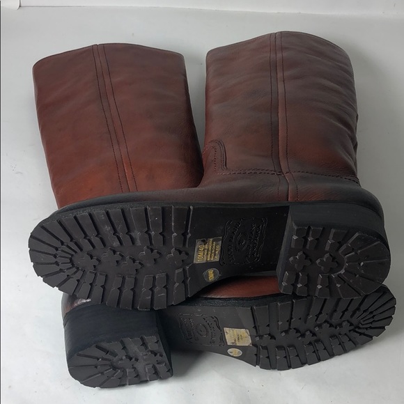 Lucky Brand Aleid Dark Rust Rachel Boots Leathr 10 - Picture 5 of 8